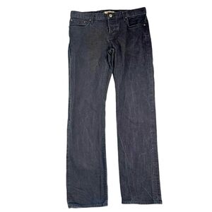 Burberry London Men’s Steadman Black Button Fly Cotton Jeans